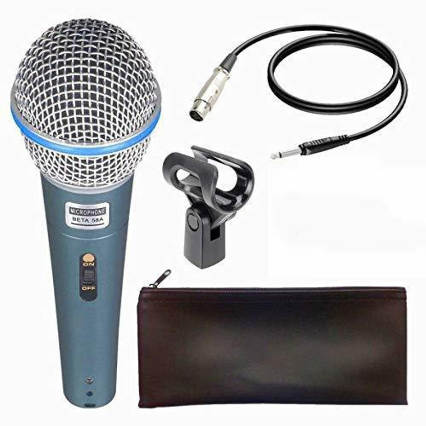Hybite Dynamic Mic Cardioid Vocal Multi-Purpose Microphones with XLR-1/4" Cable Beta 58A Microphone Microphone