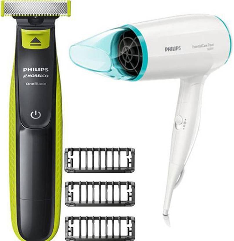 PHILIPS QP2525/10 OneBlade Hybrid Trimmer and Shaver with 3 Trimming