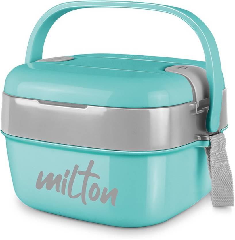 Flipkart.com | MILTON CUBIC GREEN 2 Containers Lunch Box