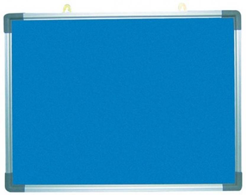 Pepino 65x50 cm Blue pin up board with aluminum frame and 2 hanger Pin ...