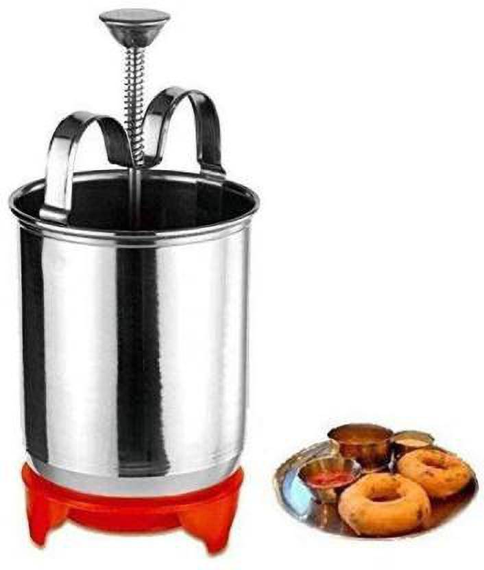GANESH ENTERPRISE Stainless Steel Medu Vada Maker with Stand, mendu
