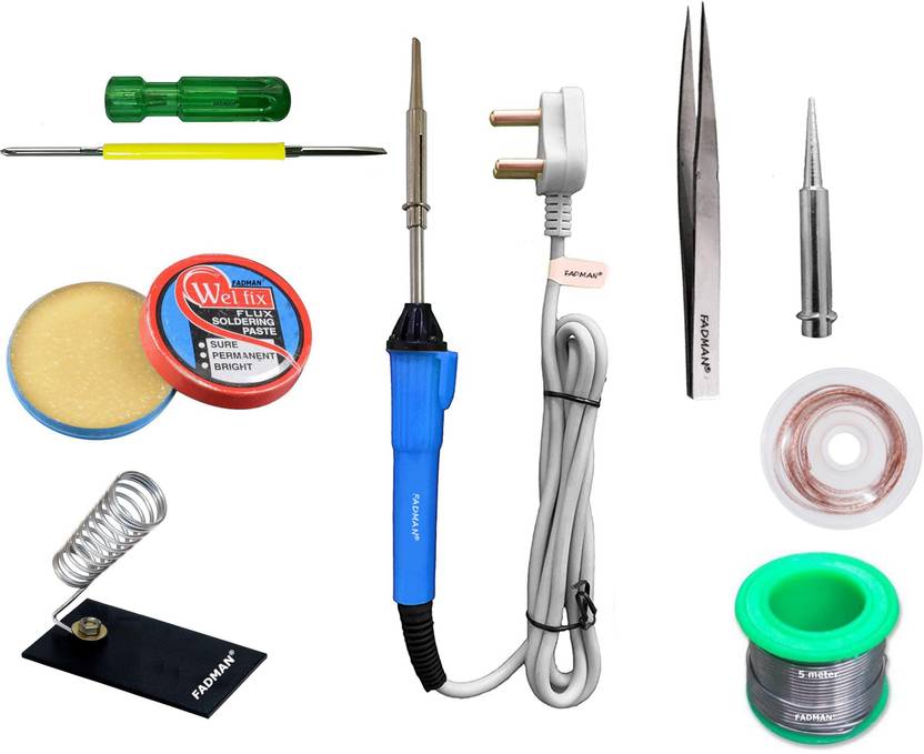 FADMAN Basic Complete Part Type8 Soldering Iron Kit Solder Wire