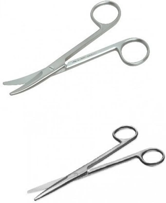 Agarwals Mayo Scissor 6.5" Straight And Curved (Set Of 2) Mayo Scissors