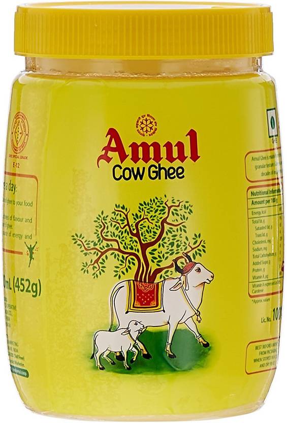 Amul Pure Cow Ghee 500 ml Glass Bottle Price in India Buy Amul Pure