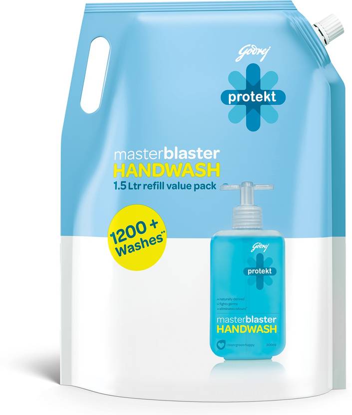 Godrej Protekt masterblaster Handwash Refill 1500 ml Hand Wash Pouch Price in India, Buy