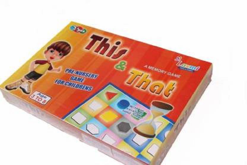 Kmc kidoz This & That a Memory Best Game for Kids Educational Board