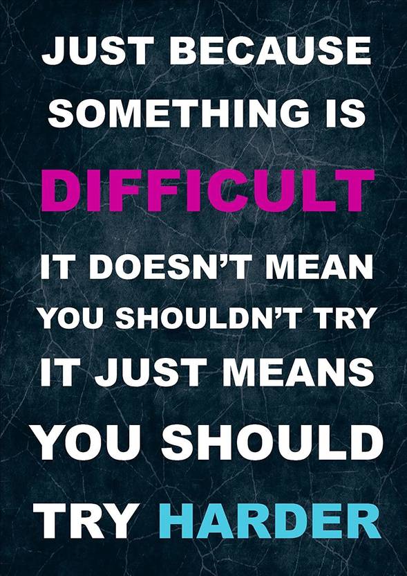 Motivational Wall Posters For Bedroom Living Room Office 3D Poster