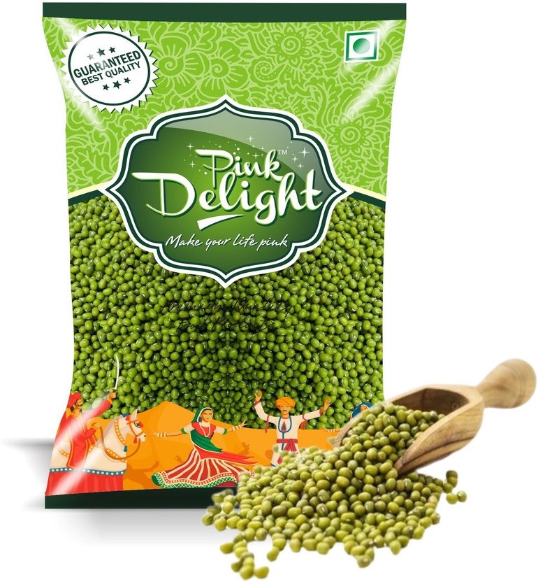 Pink Delight Green Moong Dal (Whole)(1 kg)