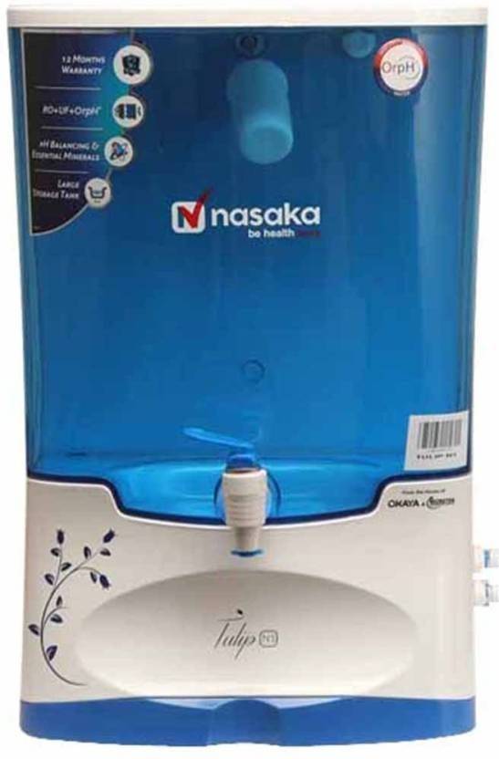 NASAKA Tuip N1 RO+UF+OrpH+ 10 L RO + UF Water Purifier NASAKA