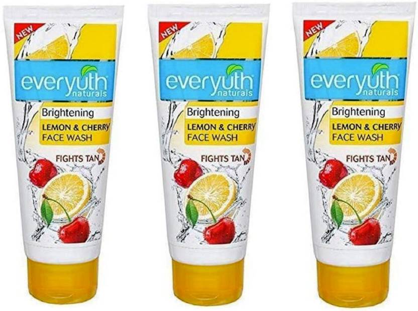 Everyuth Naturals Lemon & Cherry 50 ml 3 Face Wash Price in India