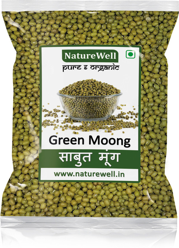 Naturewell Organics Green Moong Dal (Whole)(500 g)