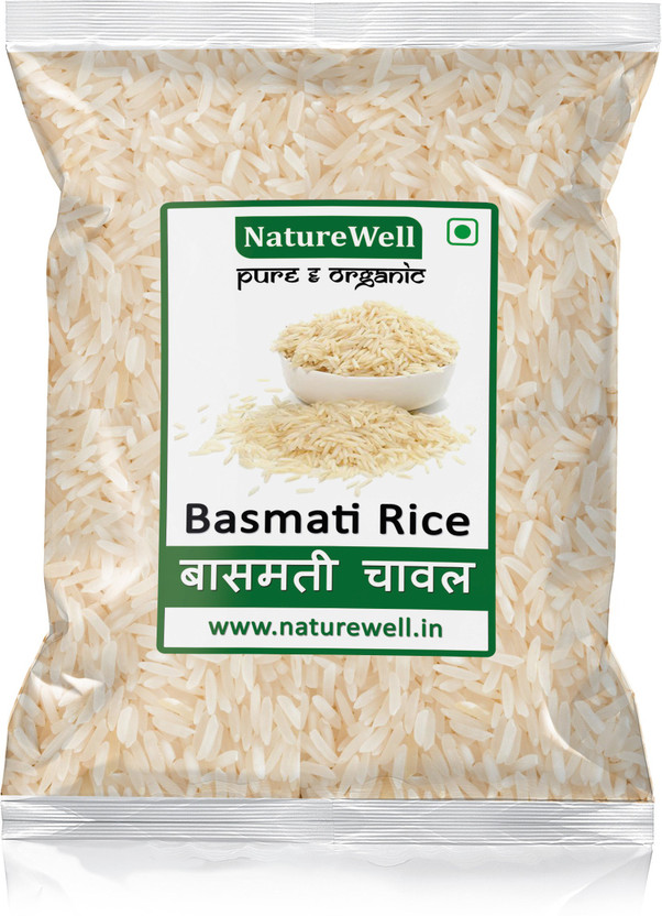 Naturewell Organics Premium Quality Basmati Rice (Medium Grain, Unpolished)(0.5 kg)