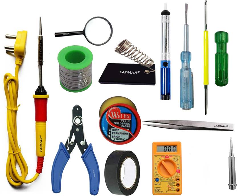 FADMAN Basic Complete Part Type13 Soldering Iron Kit Wire Cutter