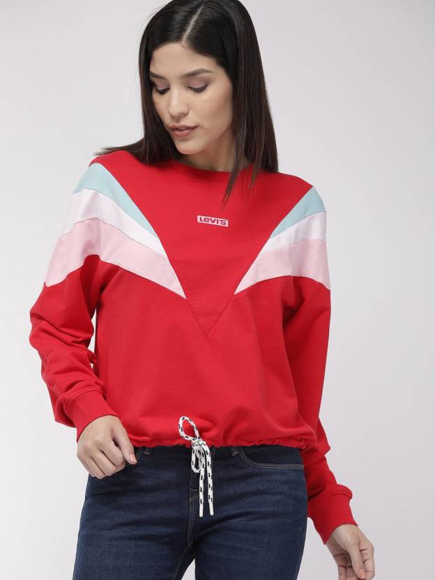 LEVI'S Full Sleeve Color Block Women Sweatshirt - Buy LEVI'S Full Sleeve Color  Block Women Sweatshirt Online at Best Prices in India 