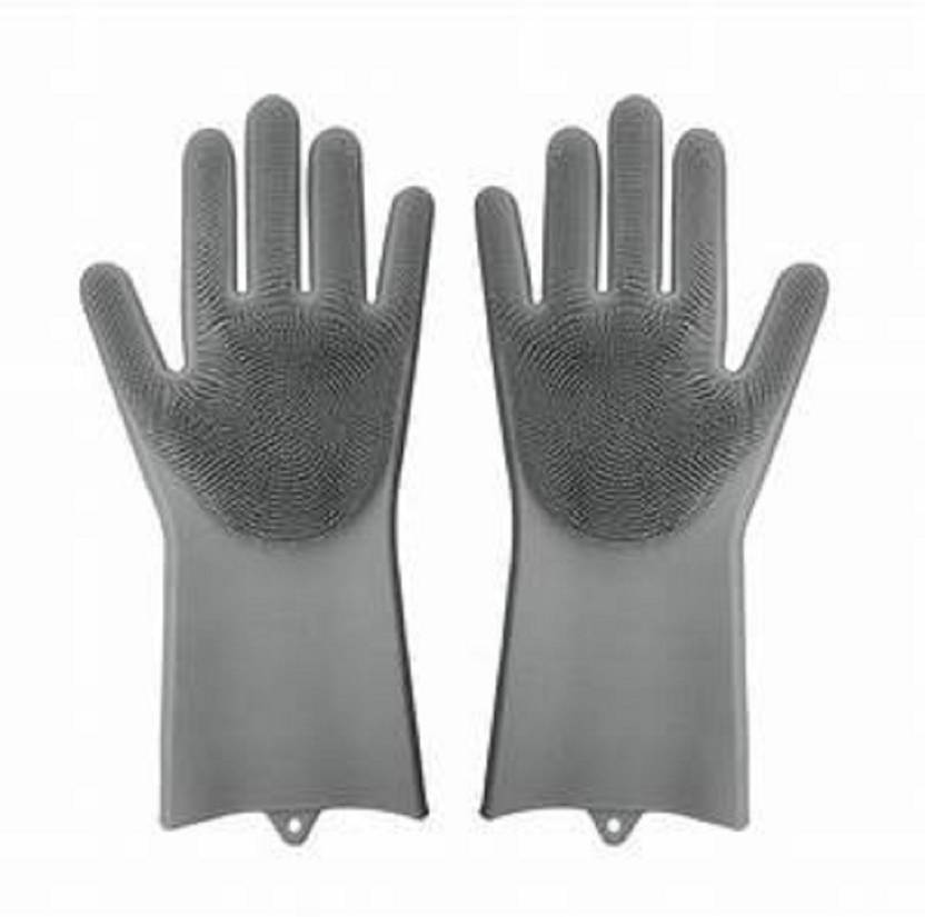 HUKBO silicon gloves for kitchen use Wet and Dry Glove Set Price in