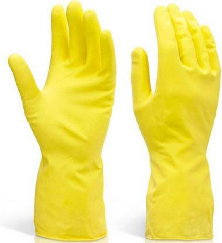 Seebuy Reusable Rubber Hand Gloves for Washing, Cleaning Kitchen and Garden (Ivory Gardening Shoulder Glove