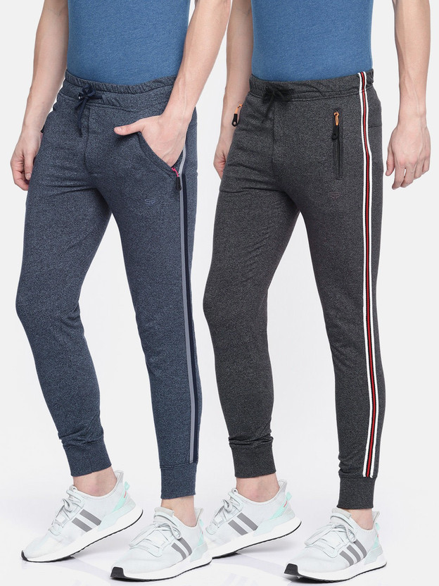 52 WEAR Solid Men Black Track Pants 