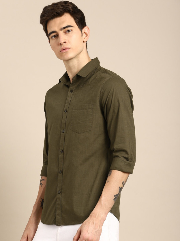 combo of stylish solid casual shirt