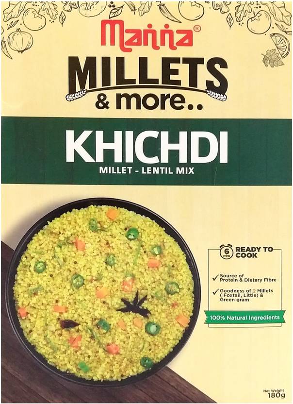 Manna Millet Khichdi 180 g Price in India Buy Manna Millet Khichdi