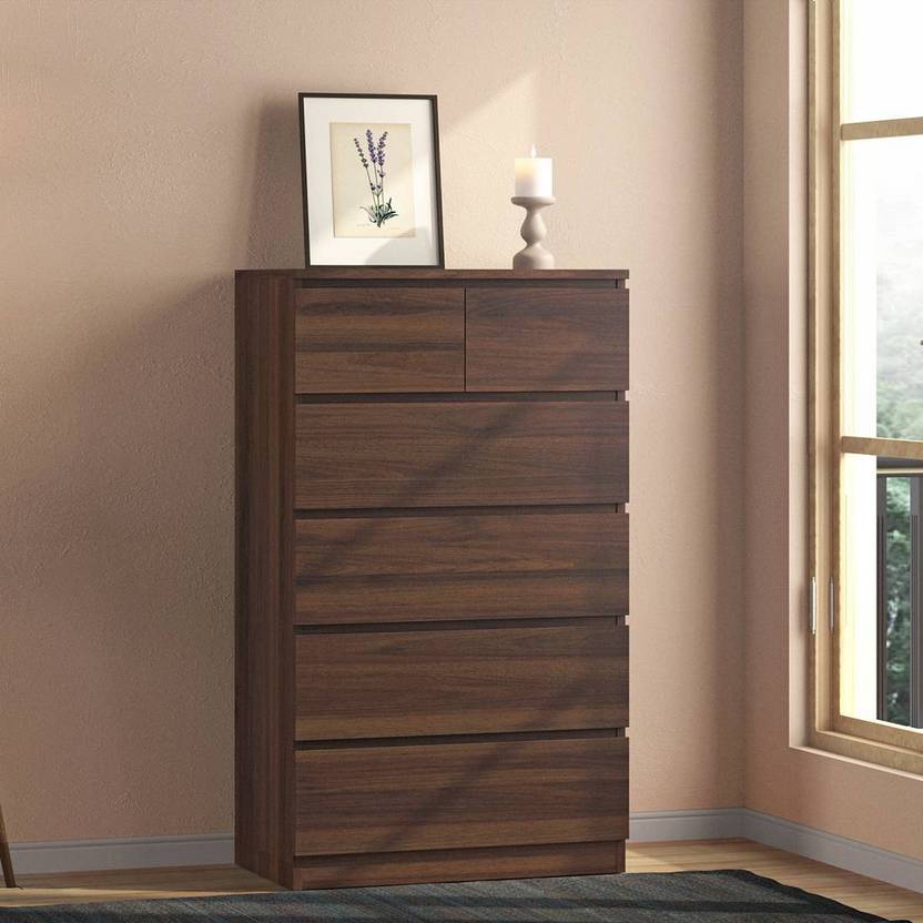 Urban Ladder Bocado Tall Chest Of Six Drawers Engineered Wood Free
