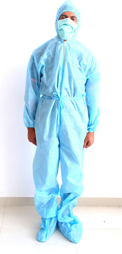 ALS Casual ppe kit/personal protective equipment kit free size Safety Jacket(blue)