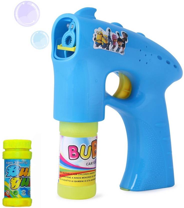 SILVOSWAN Bubble Maker Gun with Bubble Bottle Inside Toy Bubble Shooter