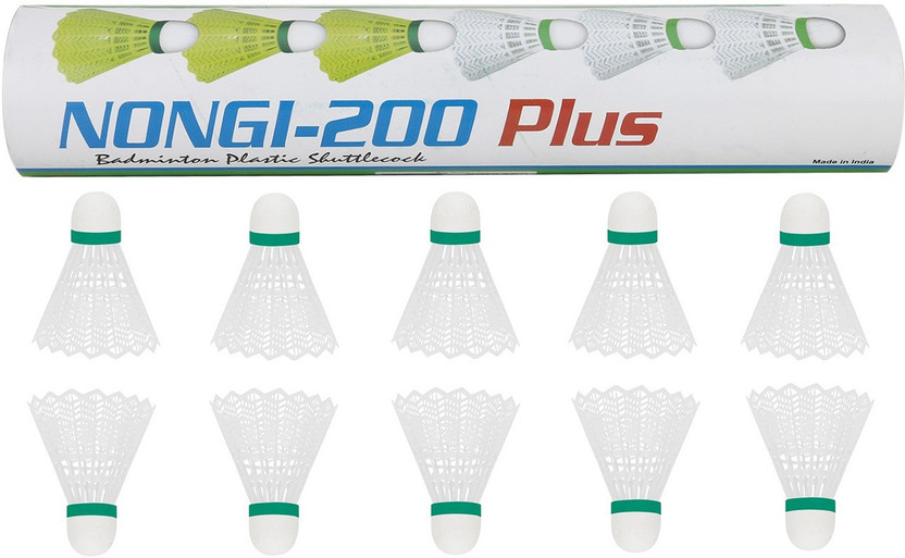 Nongi Plus Plastic Shuttle  - White(Medium, 77, Pack of 10)