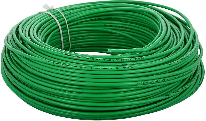 Polycab 1 00 SQ MM PVC Insulated Industrial Cable 0 Sq mm Green 90 M polycab-1-00-sq-mm-pvc-insulated-industrial-cable-0-sq-mm-green-90-m