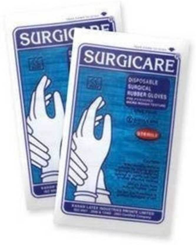 SURGICARE 6 5 Latex Surgical Gloves Pack Of 50 Latex Surgical Gloves 