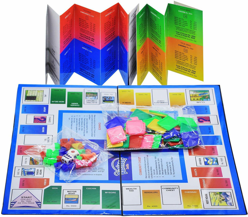 JMD JMD Creation Business India A Board Game of Buying, Selling, Banking, Mortgaging, etc. Kids Toys Games, Bonanza Buy Business Game online Money & Assets Games Board Game Board Game Accessories - Flipkart Deal
