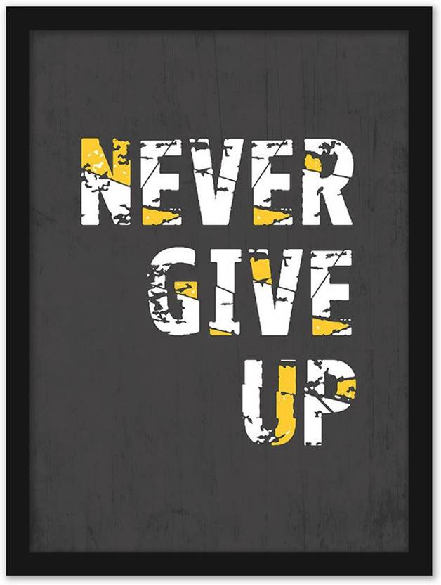 Motivational Quote Poster with Frame for Office Wall School Entrepreneur students Classroom and