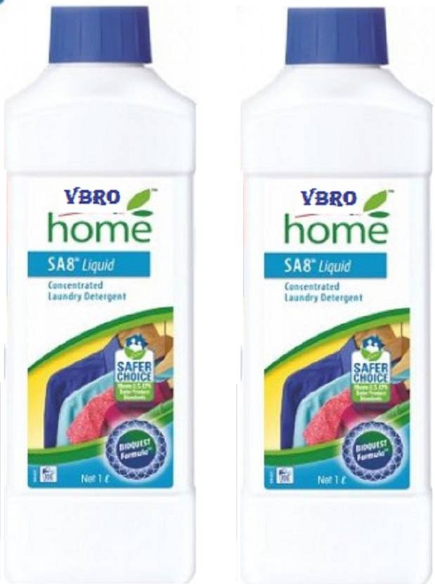 VBRO home SA8 Liquid Concentrated Laundry Detergent (1 L) pack of 2