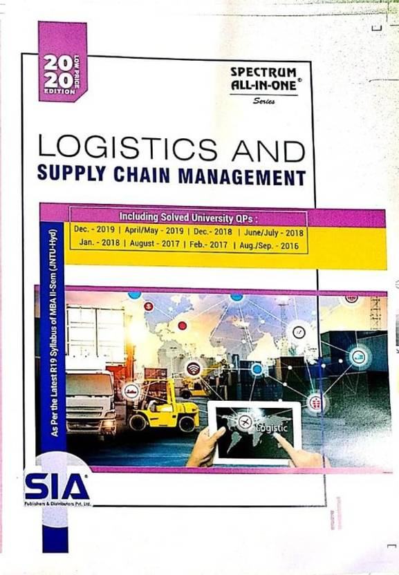Logistics And Supply Chain Management, MBA IISemester (As Per The Latest R19 Syllabus) JNTU
