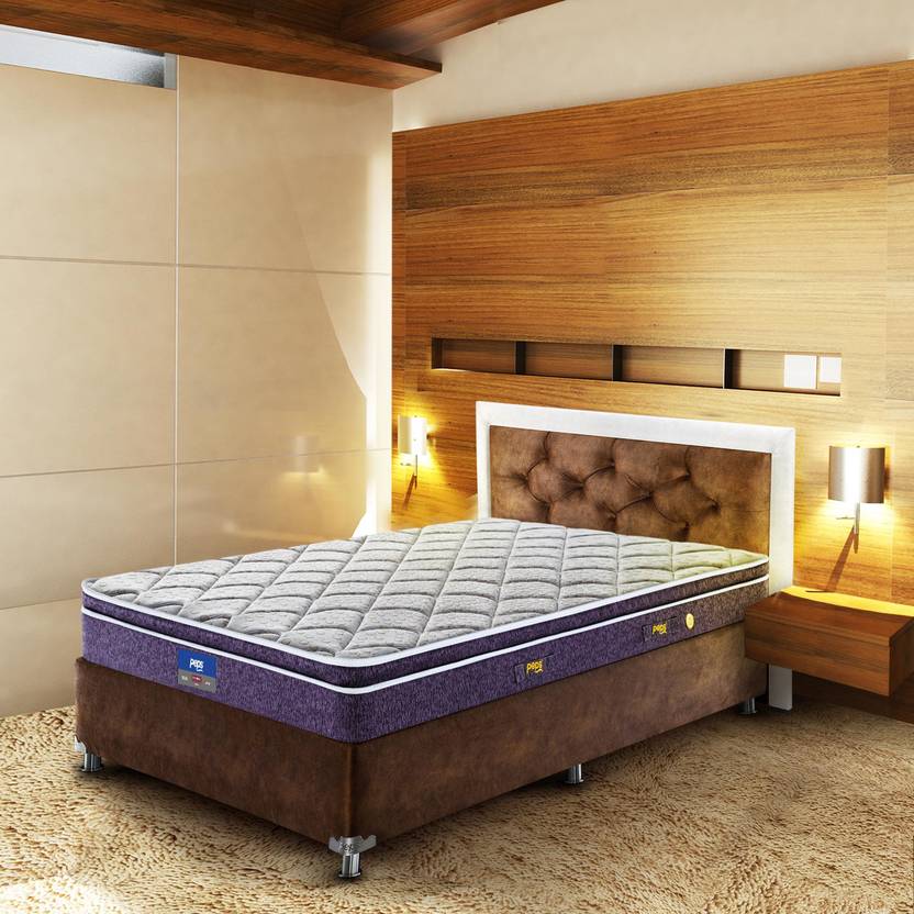 PEPS Restonic Sanibel Euro Top Beige 6 inch Double Bonnell Spring Mattress Price in India Buy