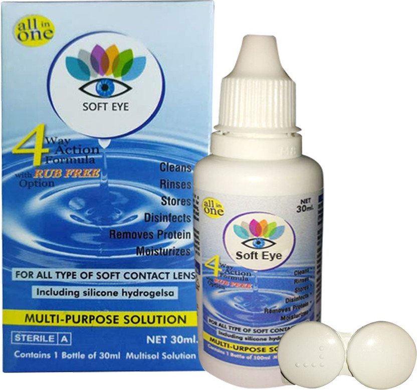 soft eye Contact Lens 30ML Cleaning Solution (30 ml) 1(30 ml)