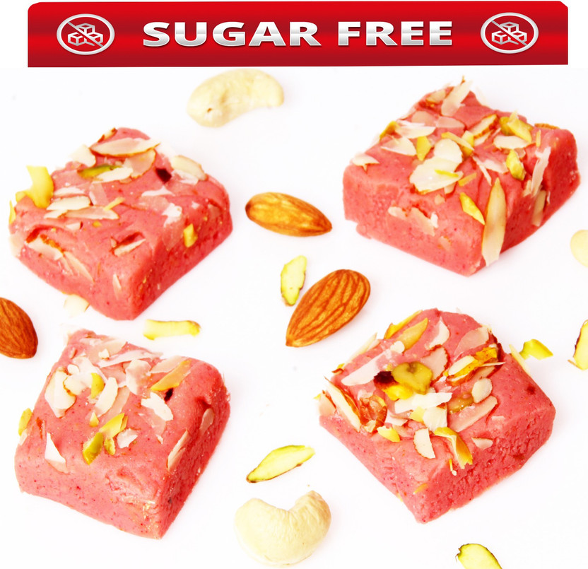 Ghasitaram Gifts SugarfreeRose Barfi(400 g)