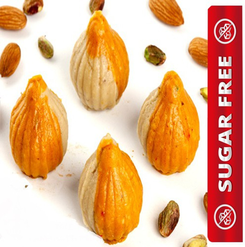 Ghasitaram Gifts Mango Twin Kaju Sugarfree Modaks(200 g)