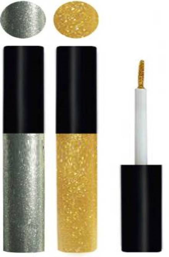 AJDP Golden silver glitter waterproof liquid eyeliner silver glitter