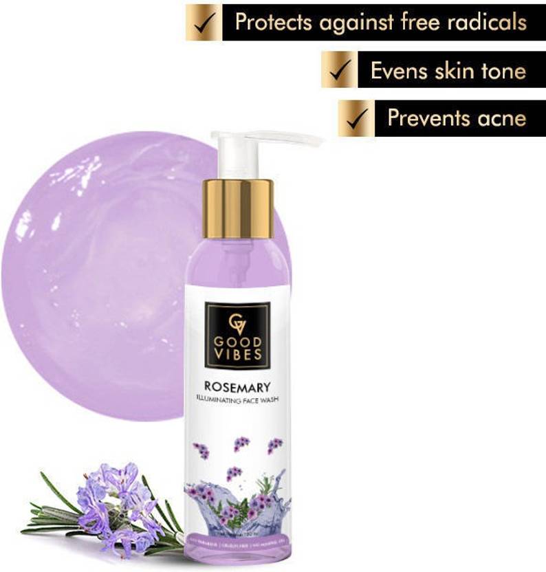 GOOD VIBES Iluminating Rosemary Face Wash Price in India, Buy GOOD