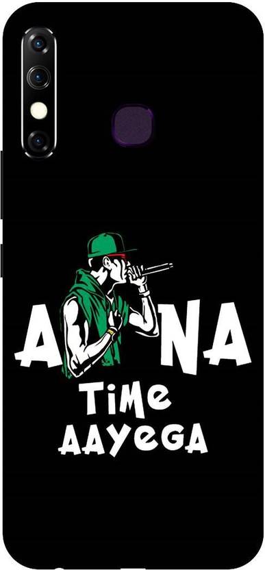 SAVETREE Back Cover for Infinix Hot 8 Printed Apna Time Aayega Back