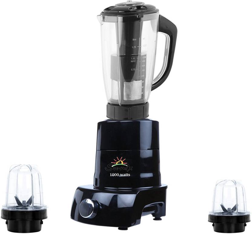 SuMix Mixer Juicer Grinder with 3 Jar (2 Bullet Jar and 1 Juicer Jar