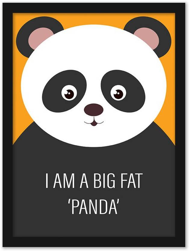 funny panda wall frames cute panda poster for home and office