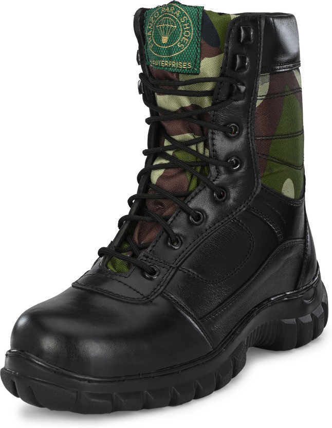 FRANZO Genuine leather combat army boot 