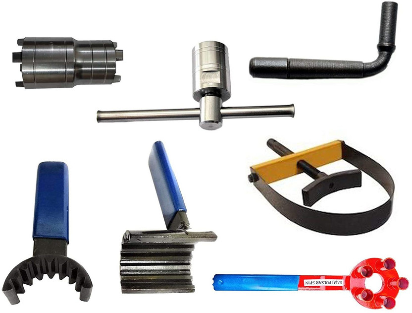 gizmo 6 Pieces Repairing Tool Set Bajaj Pulsar Motorbike Made on CNC Machine -Magnet/F Vehicle Tool Kit