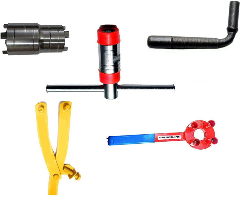 gizmo 5 Pieces Repairing Tool Set Hero Honda & CD100 Motorbike Made on CNC Machine -Ma Vehicle Tool Kit