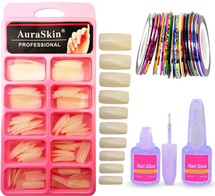 AuraSkin New Unique Quality Parlor Professional Nail Art Kit, 100