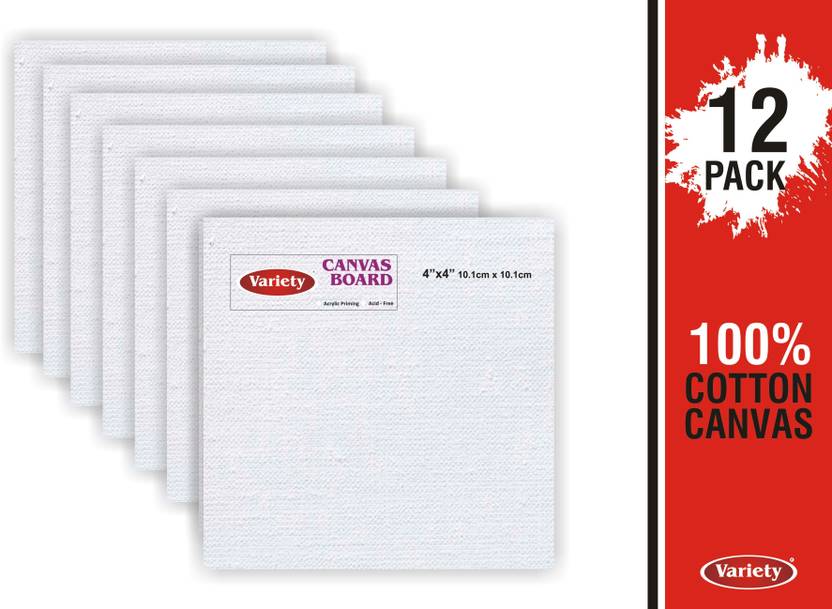variety 4 X 4 CANVAS BOARD Cloth Medium Grain Board