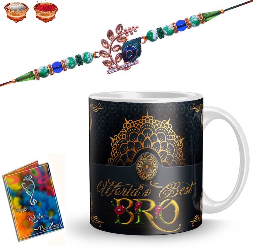 Earnam Mug  Set  (Rakhi Mug Roli Chawal Card)