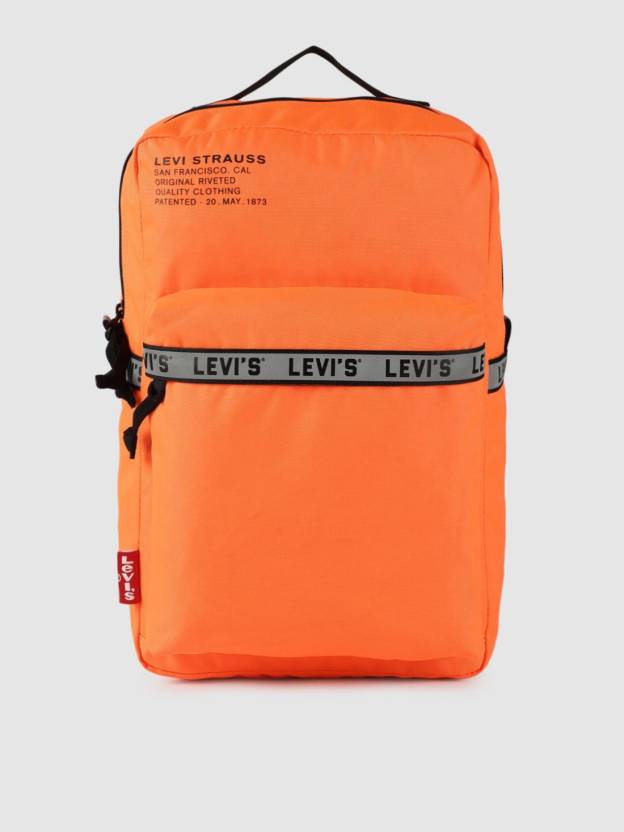 LEVI'S Unisex Solid Backpack 25 L Laptop Backpack Orange - Price in India |  