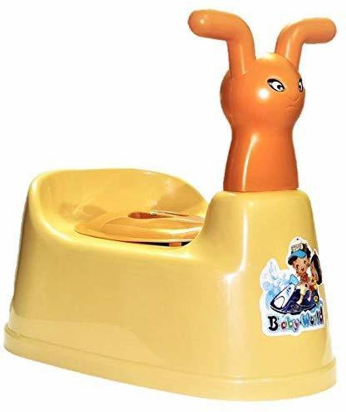 KORBOX Baby Potty Seat Cartoon Face with Removable Tray & Closing Lid Potty Box PLASTIC Potty